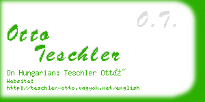 otto teschler business card